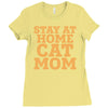 stay at home cat mom Ladies Fitted T-Shirt