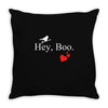 hey boo Throw Pillow
