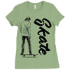 skate Ladies Fitted T-Shirt