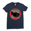 hand shake Ladies Fitted T-Shirt
