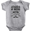 Dear Brother, Love, Your Sister Baby Onesie