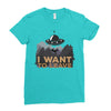 I Want To Leave Ladies Fitted T-Shirt