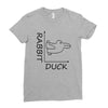 rabbit duck Ladies Fitted T-Shirt