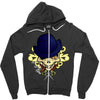 thug skull. Zipper Hoodie