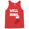 well hung endowed christmas stocking funny Tank Top