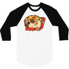 pizza pug 3/4 Sleeve Shirt