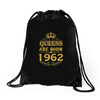 queens are born in 1962 Drawstring Bags