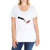 stabbed Ladies Curvy T-Shirt