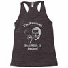 i'm awesome  funnycomic deal with it party retro cool Racerback Tank