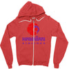 stylish retro hawaiian airlines Zipper Hoodie