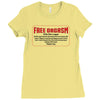 Free Orgasm Coupon Ladies Fitted T-Shirt