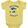 end human captivity Baby Bodysuit