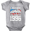 legends are born in 1996 hoodie 5 Baby Onesie