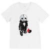 creepy doll trick or treat V-Neck Tee