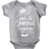 music is the universal language of mankind Baby Onesie