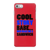 cool story babe white t shirt now make me a sandwich college humor fun iPhone 7 Case