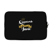 queens are born in june Laptop sleeve