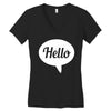 hello Women's V-Neck T-Shirt