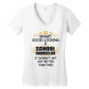 Smart Good Looking School Counselor Doesnt Get Better Than This Women's V-Neck T-Shirt