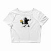 banksy flower Crop Top