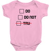 Do or Do Not Baby Bodysuit