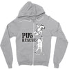 pug rescue Zipper Hoodie