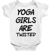 yoga girls are twisted Baby Onesie