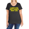 cloudy eyes, empty hearts, might lose Ladies Curvy T-Shirt