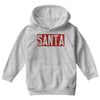 santa red glitter Youth Hoodie