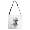 the night king Adjustable Strap Totes