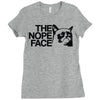 nope Ladies Fitted T-Shirt
