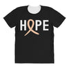 Hope Uterine Cancer Awareness All Over Women's T-shirt