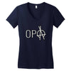 opa logo Women's V-Neck T-Shirt