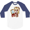 triple beagle portrait 3/4 Sleeve Shirt