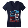 Good Girl Go To Heaven Bad Girl Ride With Daryl Women's V-Neck T-Shirt