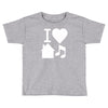 i love house music dj baseball Toddler T-shirt
