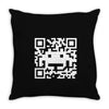 space alien qr code Throw Pillow