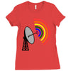 gaydar gay rainbow radar Ladies Fitted T-Shirt