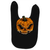 skull pumpkin Baby Bibs