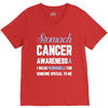stomach cancer awaneress i wear periwinkle for someone special to me V-Neck Tee