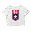 land of the free Crop Top