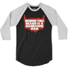 behind beard is a handsome man 3/4 Sleeve Shirt
