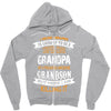 Super Cool Grandpa Of A Freaking Awesome Grandson Zipper Hoodie