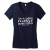 i am a lovable, Women's V-Neck T-Shirt