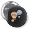 hot bear balloon Pin-back button
