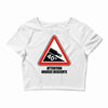 warning descent Crop Top