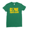 gone squatchin Ladies Fitted T-Shirt
