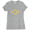 gold fish Ladies Fitted T-Shirt