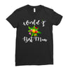 world's best mom Ladies Fitted T-Shirt