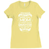 Super Cool Mommy Of A Freaking Awesome Daughter Ladies Fitted T-Shirt